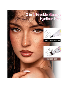 Lápiz Delineador Sellos de Pecas 2 en 1 - Marrón Claro 2