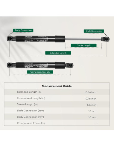 Juego de 2 Soportes de Elevación YHTAUTO para Toyota Celica 2000-2005