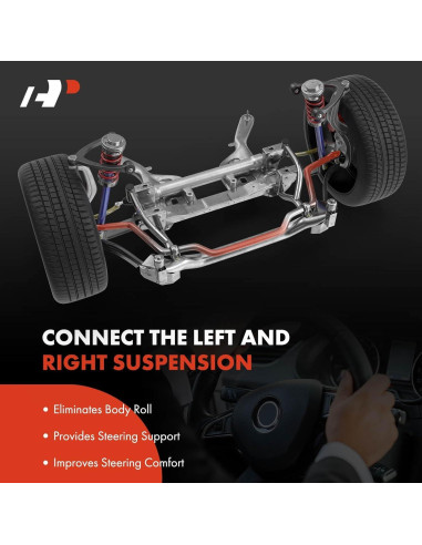 Kit de Enlace de Barra Estabilizadora Delantera A-Premium 24mm