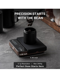 Balanza de Café KitchenTour con Temporizador 0.1g/2000g Madera 2