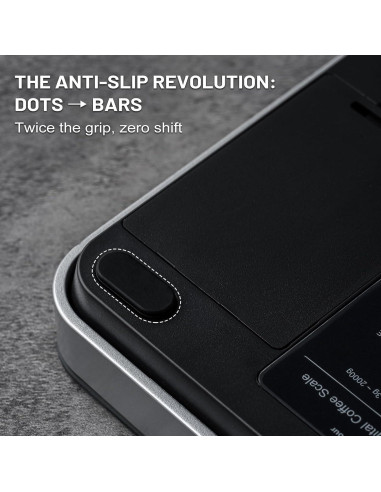 Balanza de Café KitchenTour con Temporizador 0.1g/2000g Madera