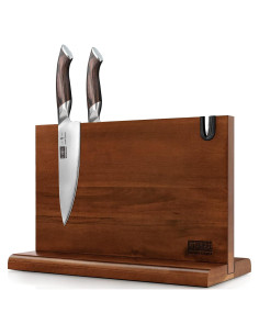Bloque Magnético para Cuchillos HOSHANHO 35.56x25.4cm Madera Acacia
