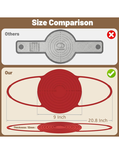 Sling de Pan de Silicona Mutilife 23 cm Antiadherente Beige y Rojo