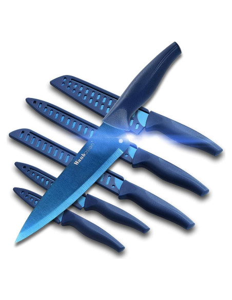 Conjunto de cuchillos de cocina Wanbasion 6 piezas acero inoxidable