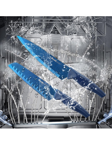 Conjunto de cuchillos de cocina Wanbasion 6 piezas acero inoxidable