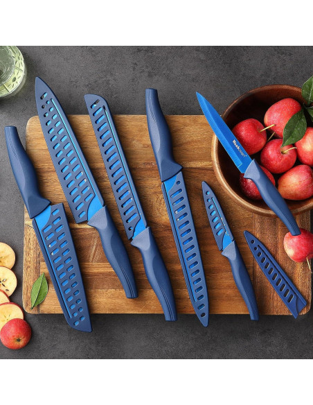 Conjunto de cuchillos de cocina Wanbasion 6 piezas acero inoxidable