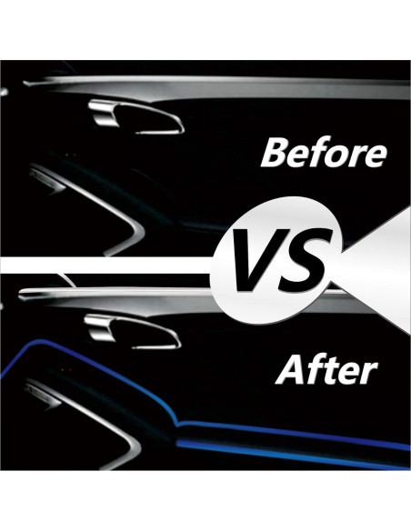 Tira de Recorte de Tablero Cromo Azul 3m TIKUN TECH Ajuste Universal