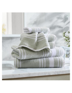Juego de Toallas de Baño Nautica Windward 6 Piezas Algodón Verde