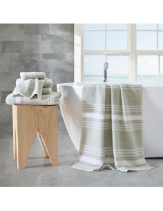 Juego de Toallas de Baño Nautica Windward 6 Piezas Algodón Verde 2