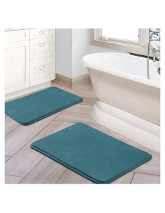 H.VERSAILTEX Juego de Alfombrillas de Baño Antideslizantes 2 Piezas