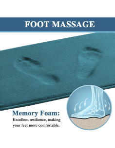 H.VERSAILTEX Juego de Alfombrillas de Baño Antideslizantes 2 Piezas 2