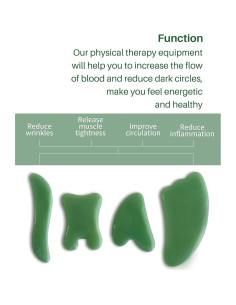 Herramientas de Masaje Gua Sha MoHern - 4 Piezas para Cara y Cuerpo 2
