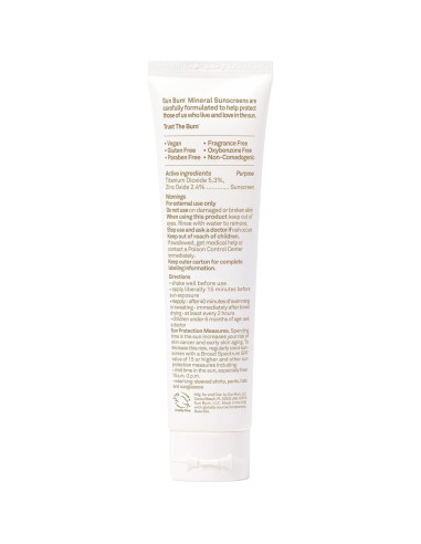 Protector Solar Facial Mineral SPF 30 Sun Bum - 48.2 g