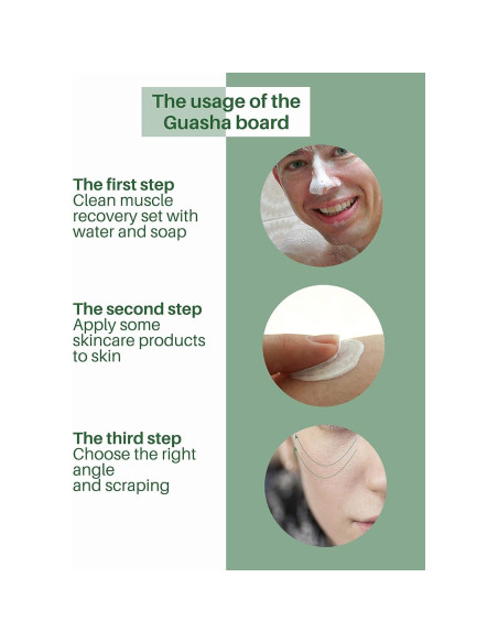 Herramientas de Masaje Gua Sha MoHern - 4 Piezas para Cara y Cuerpo