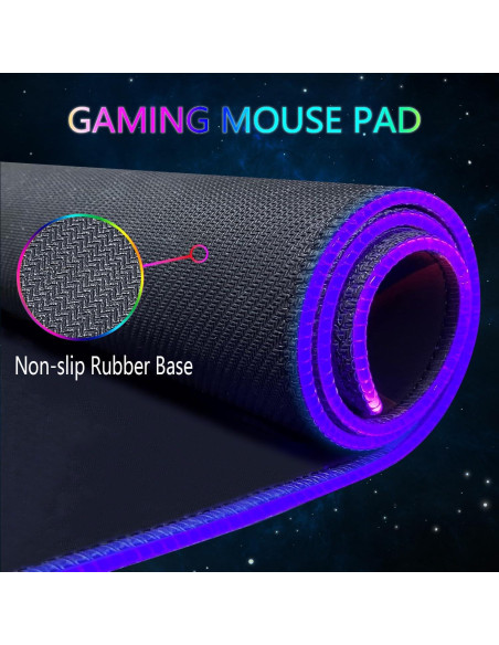 Alfombrilla de Ratón RGB Armanza Galaxia 800 x 300 mm