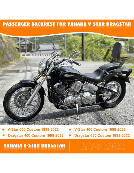 Soporte de Equipaje Sissy Bar Eumti para Yamaha Vstar 650/400