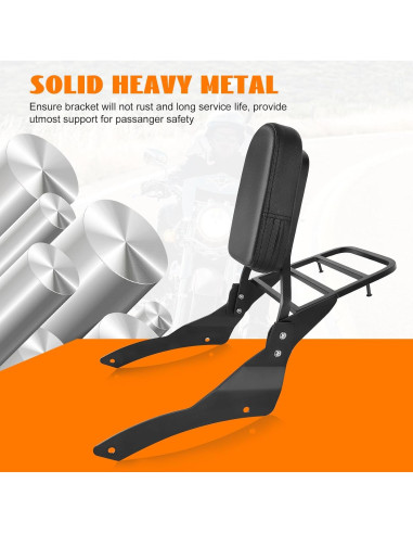 Soporte de Equipaje Sissy Bar Eumti para Yamaha Vstar 650/400