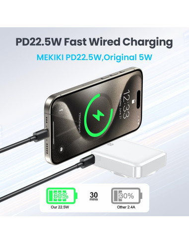 Cargador Portátil Magnético 10000mAh MEKIKI Carga Rápida
