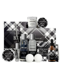 Kit de Spa para Hombres PearlWorld - 12 Piezas Naturales