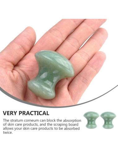 Rodillo de Hielo Uonlytech 2 Pcs Jade Facial Masaje