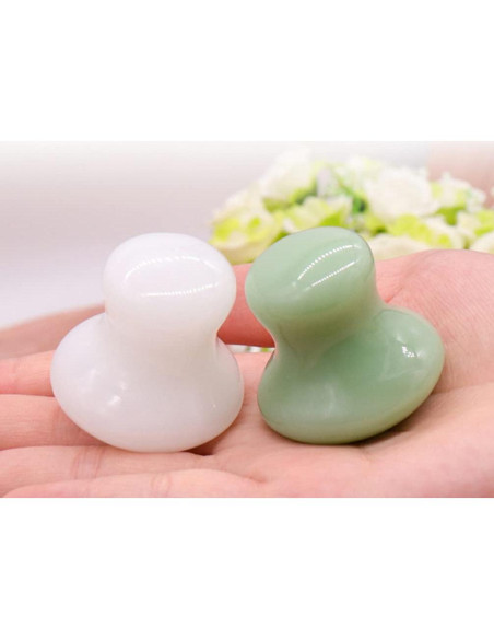 Rodillo de Hielo Uonlytech 2 Pcs Jade Facial Masaje