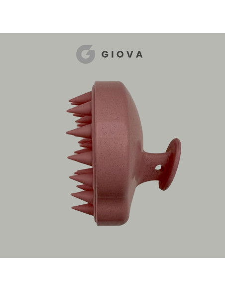 Masajeador de Cuero Cabelludo Giova Rosa - Cepillo Suave para Relajación Masajeador de Cuero Cabelludo Giova Rosa - Cepillo Suave para Relajación