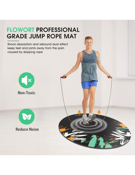 Alfombrilla de Ejercicio Antideslizante Flowort 121.9x91.4cm