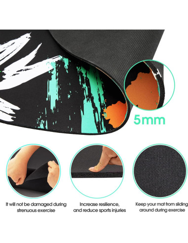 Alfombrilla de Ejercicio Antideslizante Flowort 121.9x91.4cm