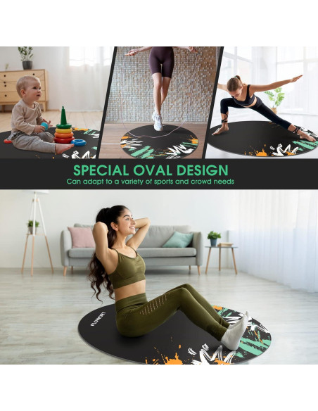Alfombrilla de Ejercicio Antideslizante Flowort 121.9x91.4cm