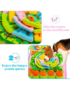 Alfombra Olfativa ZMUBB para Perros 78.74x48.26cm Rosa 2