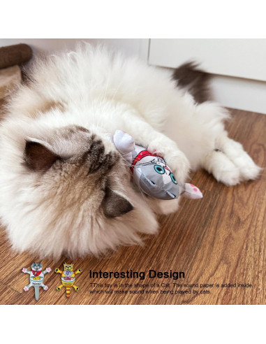 TTcat Almohada de Catnip Orgánico para Gatos 27x9.8cm Blanco