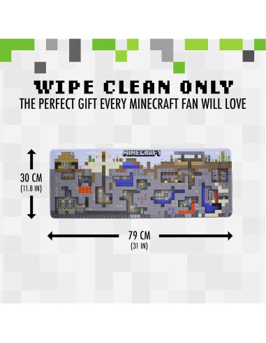 Alfombrilla de Juego Paladone Minecraft 79x30cm Antideslizante