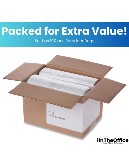 Bolsas para Destructora 59.8 Litros 1EnLaOficina - 100 Unidades