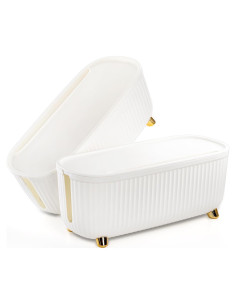 Caja Organizadora de Cables Lyellfe 2 Piezas Blanca 34.8x15.2x12.7 cm
