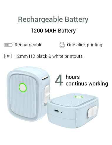 Impresora de Etiquetas Bluetooth Miemieyo Mini Pro 12mm