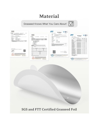 Tapas de Aluminio Grasseed para Cápsulas Vertuo - 200 Pcs