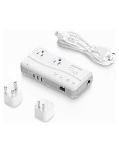 Convertidor de Voltaje BESTEK 220V a 110V 200W con 4 USB