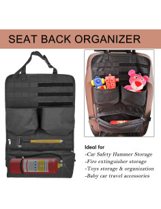 Organizador de respaldo de asiento Buraku para vehículo 36.83x57.15cm 2