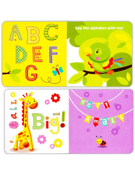 Conjunto de 4 Libros de Cartón Fisher Price para Bebés