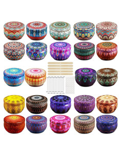 Kit de Fabricación de Velas Domivirgo 24 Latas Vacías 70.9g