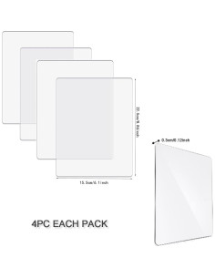 4 Almohadillas de Corte Acrílicas AlinaCraft 22.5x15.5cm 2