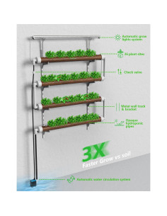 Sistema Hidropónico NFT DPROOTS 36 Cápsulas Jardín Interior 2