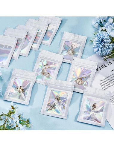 100 Bolsas Ziplock Holográficas SOFPLATE 10x7cm Resellables