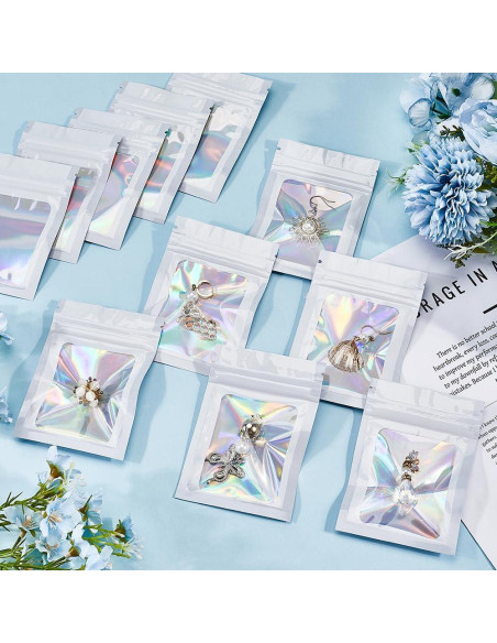 100 Bolsas Ziplock Holográficas SOFPLATE 10x7cm Resellables