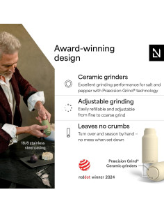 Juego de Molinillos de Sal y Pimienta LARS NYSM Manual 2 Piezas 2