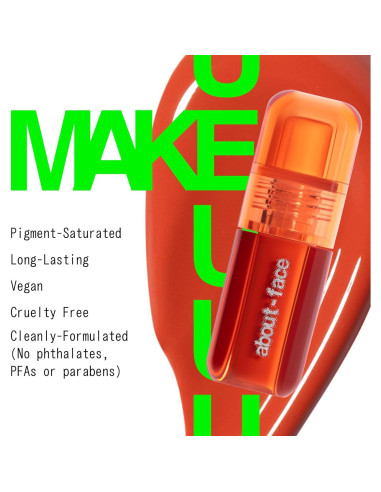 Rubor Líquido about-face Parada en Boxes - Durazno Naranja 40g