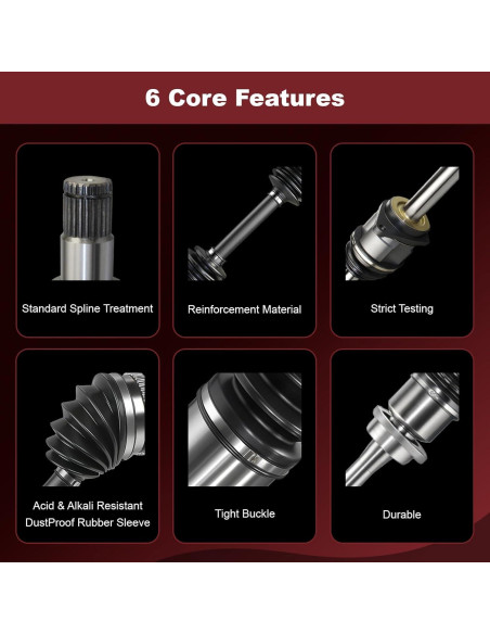 Eje de Transmisión CV Anytek para Toyota Corolla 2003-2008