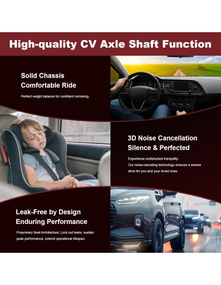 Eje de Transmisión CV Anytek para Toyota Corolla 2003-2008