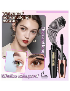 Máscara de Pestañas Negra Impermeable LJYBoBin 2 Piezas 2