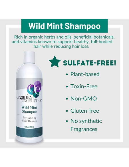 Champú Orgánico Menta y Romero Organic Excellence 473 ml Champú Orgánico Menta y Romero Organic Excellence 473 ml